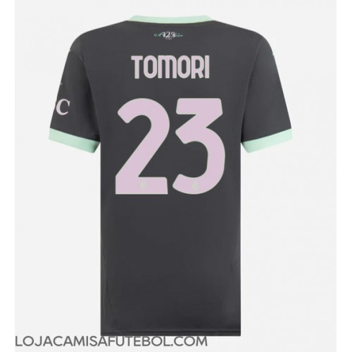 Camisa de Futebol AC Milan Fikayo Tomori #23 Equipamento Alternativo Mulheres 2024-25 Manga Curta